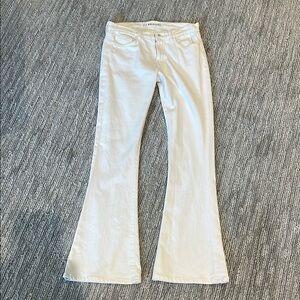 J Brand Women's White Flare Jeans